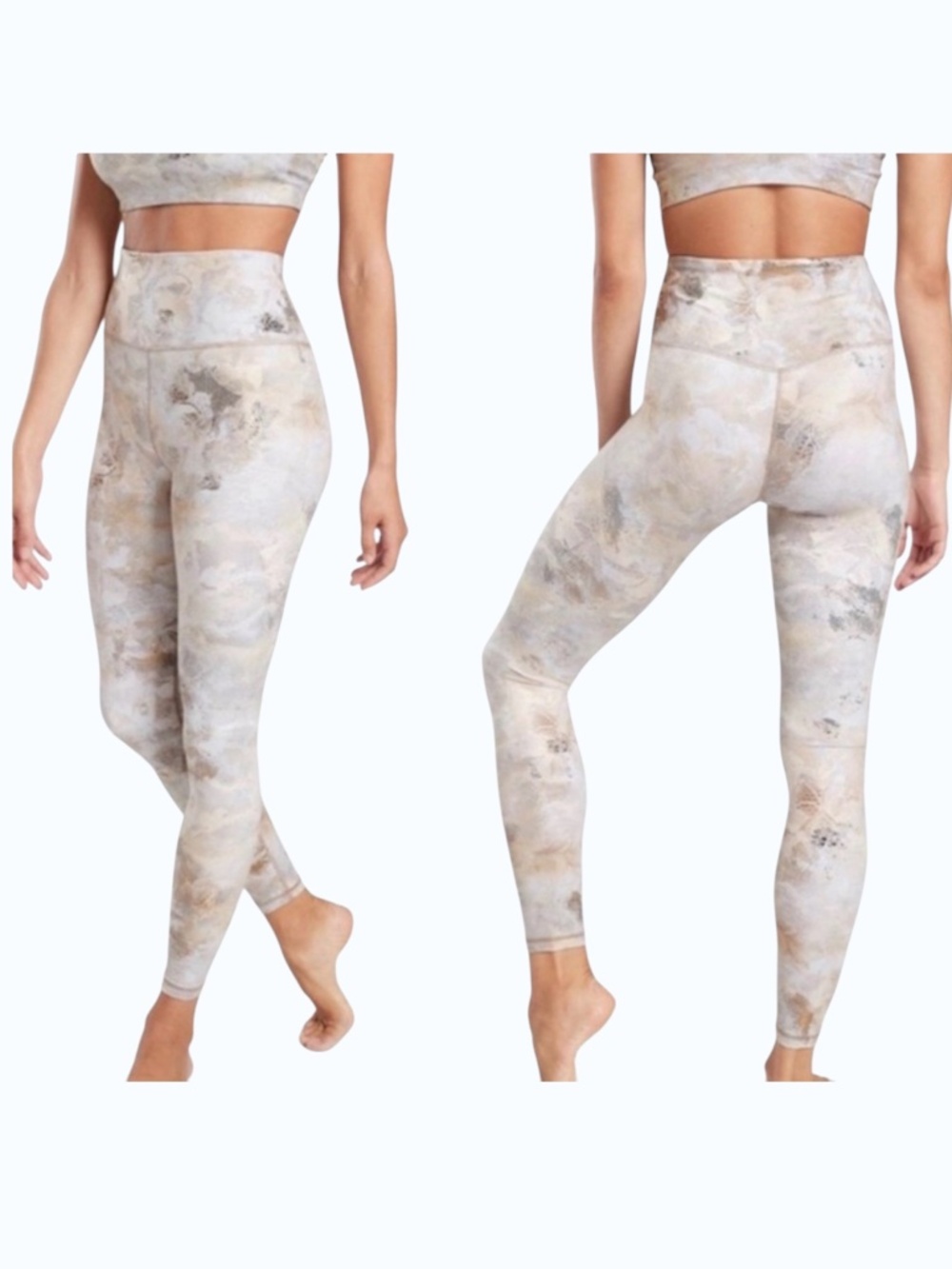 Athleta Elation Snow Dye 7/8 Tight Pink NWOT SZ S